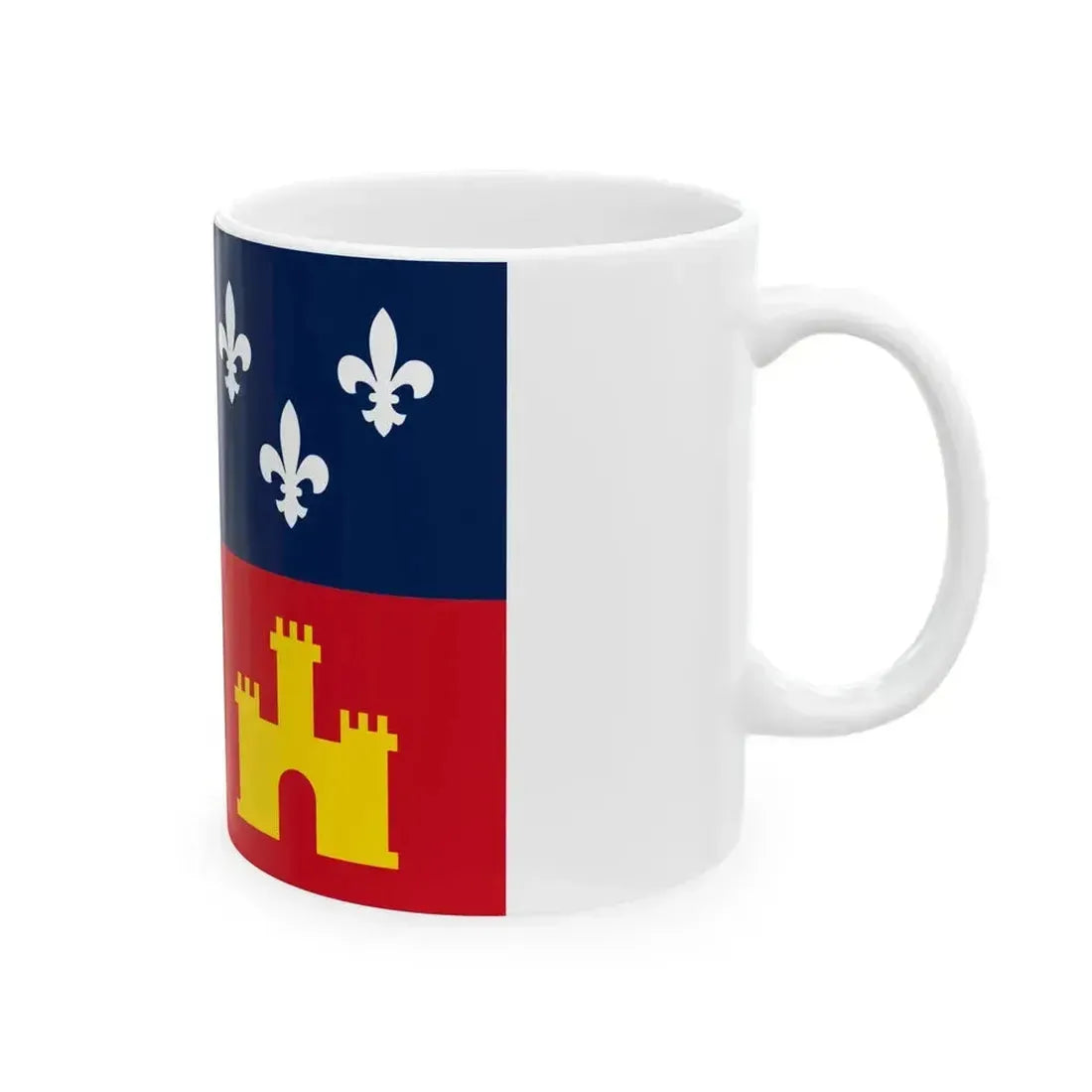 Flag of Acadiana (United States) White Coffee Mug - Go Mug Yourself
