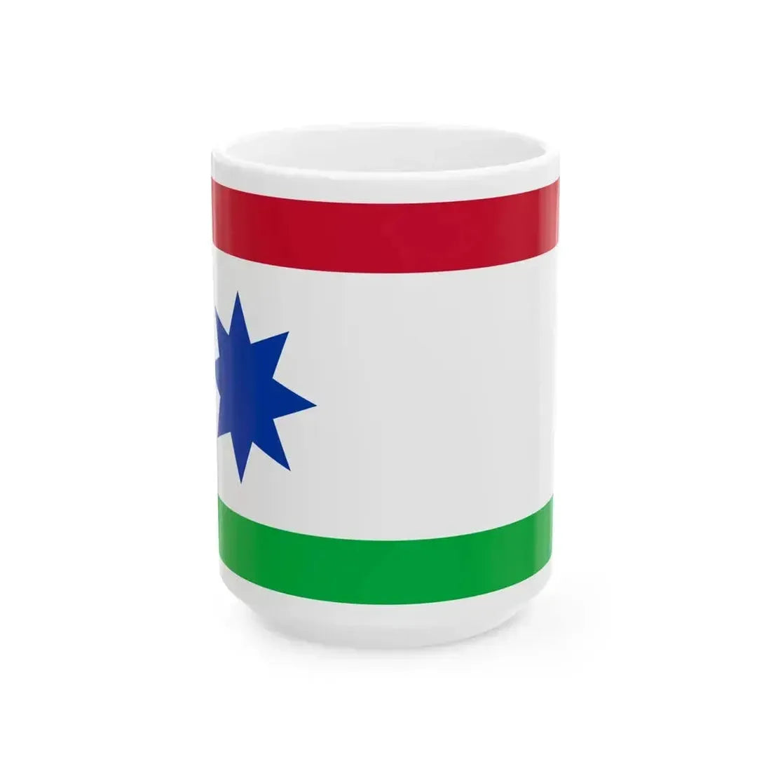 Flag of Achtkarspelen (Netherlands) White Coffee Mug 15oz - Go Mug Yourself