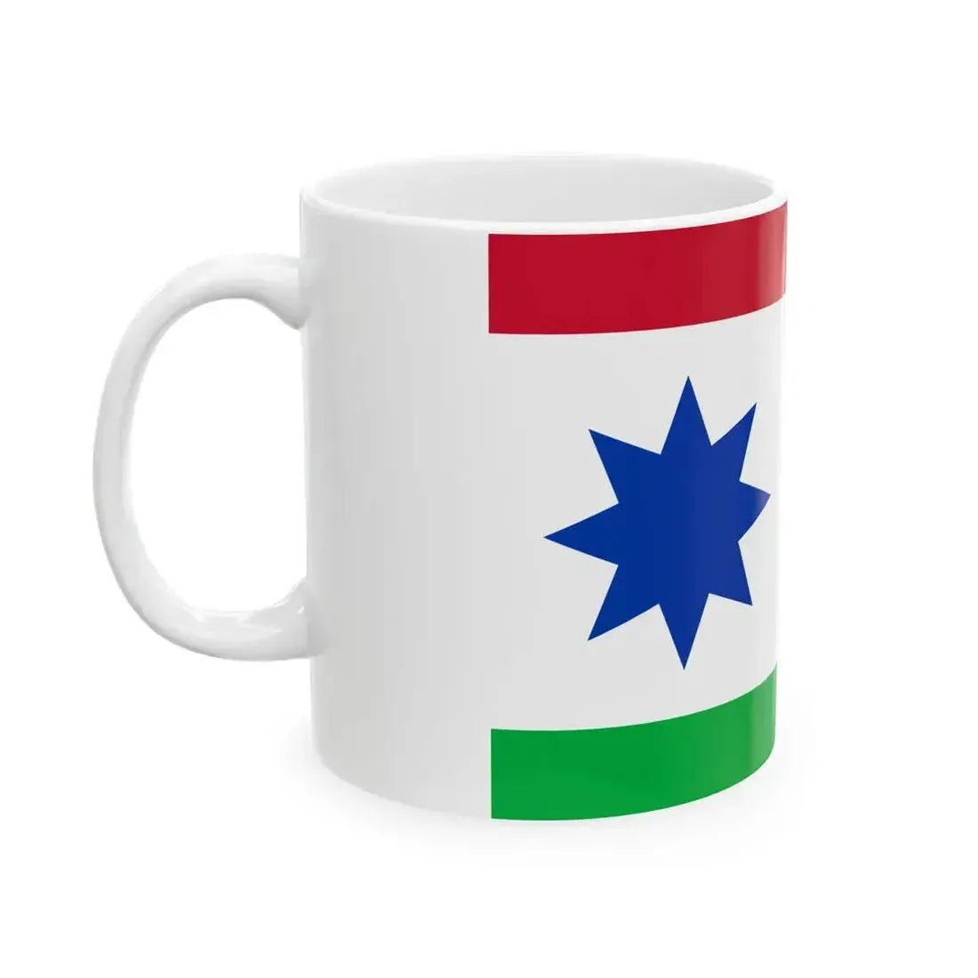 Flag of Achtkarspelen (Netherlands) White Coffee Mug - Go Mug Yourself