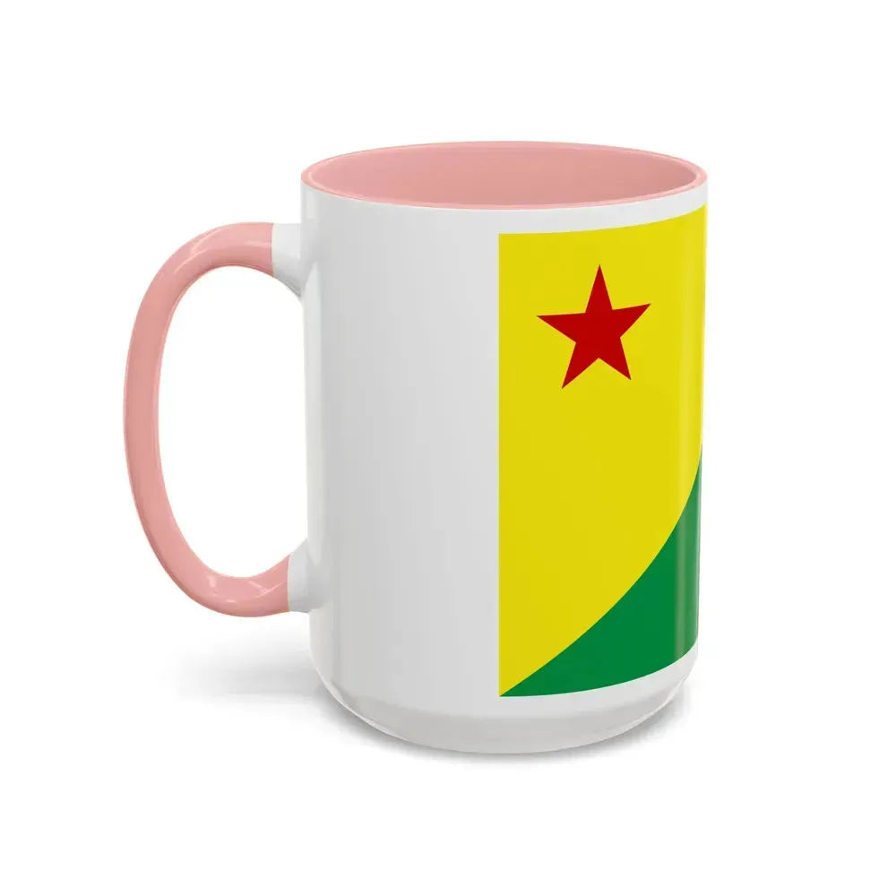 Flag of Acre Brazil - Accent Coffee Mug - Go Mug Yourself
