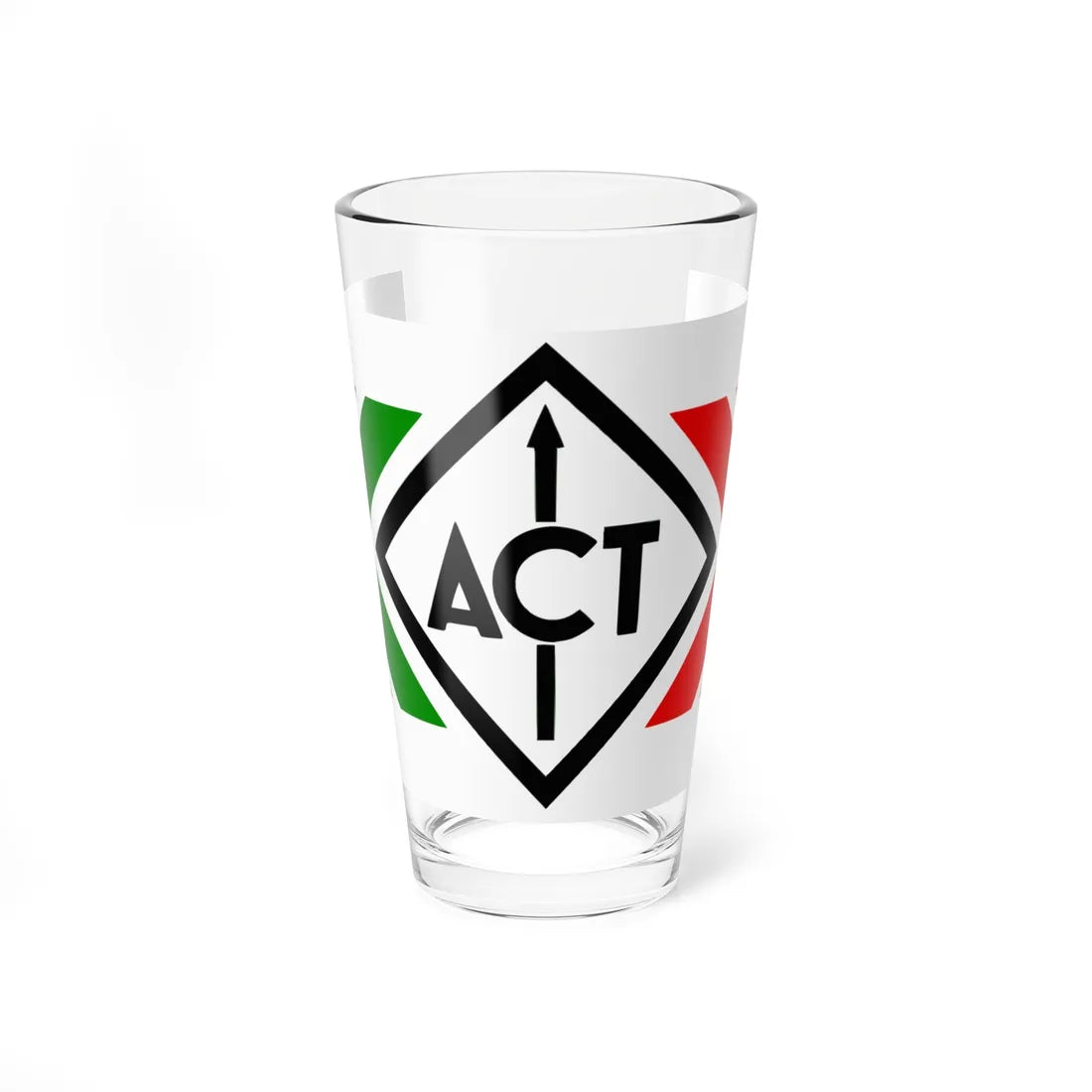 Flag of Action Culture Tradition (Italy) Pint Glass 16oz 16oz - Go Mug Yourself