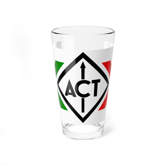 Flag of Action Culture Tradition (Italy) Pint Glass 16oz 16oz - Go Mug Yourself