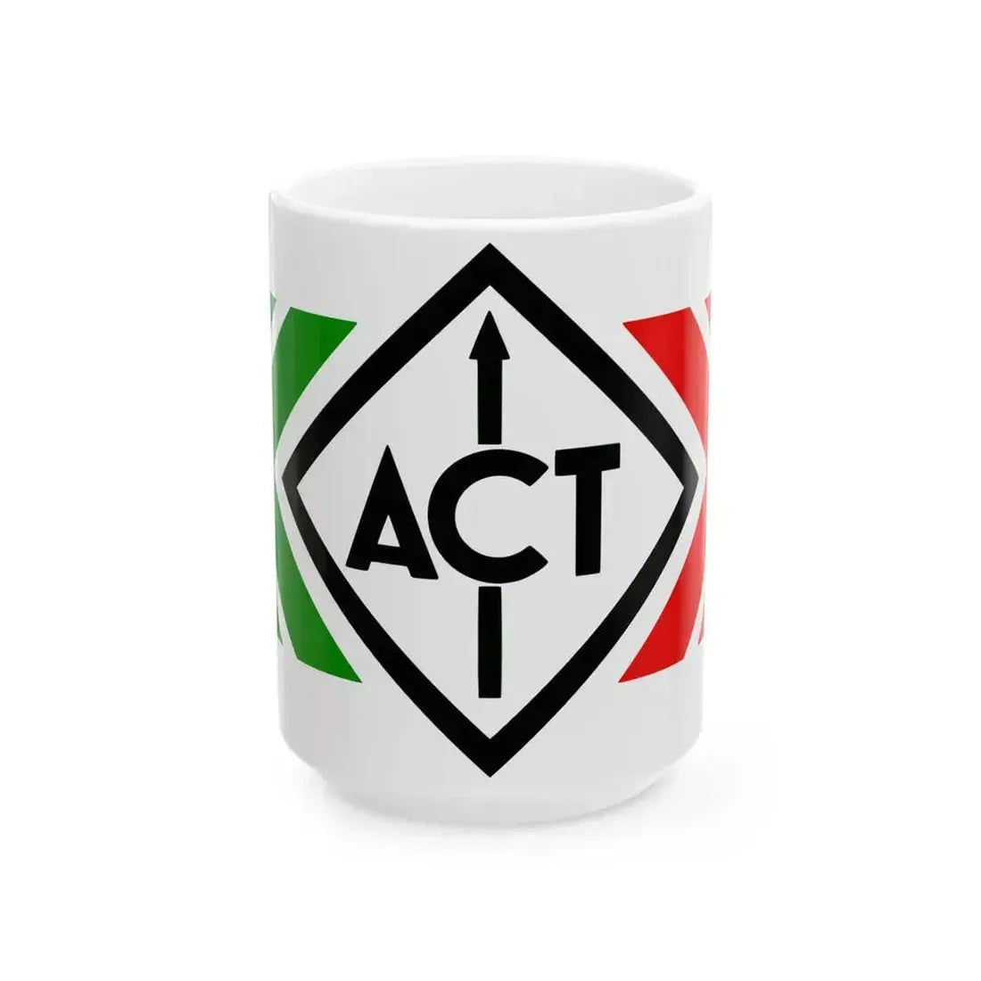 Flag of Action Culture Tradition (Italy) White Coffee Mug 15oz - Go Mug Yourself