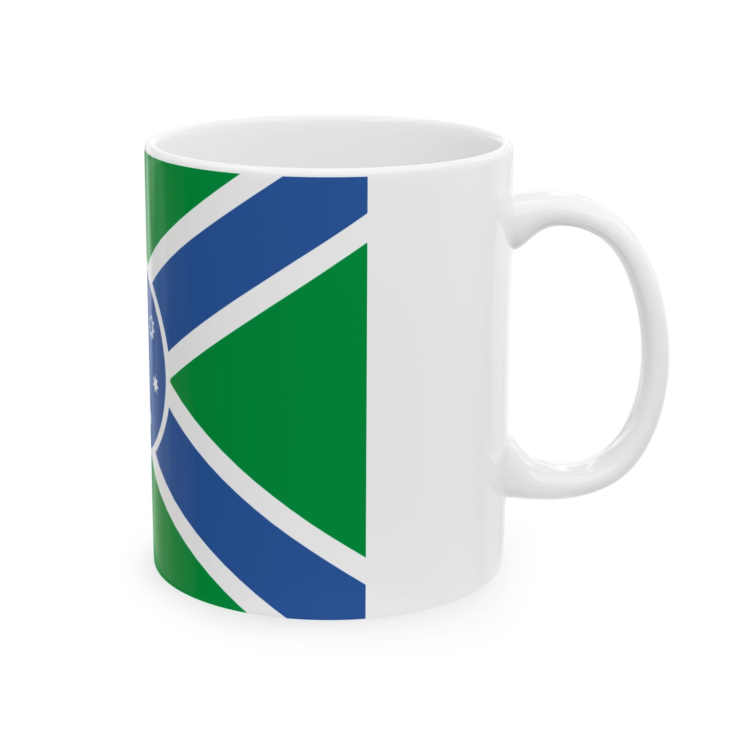 Flag of Adigeni Municipality (Georgia) White Coffee Mug-Go Mug Yourself