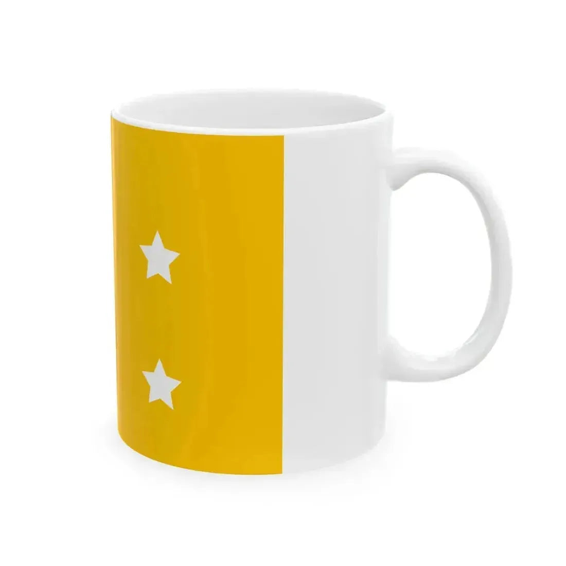 Flag of admiral of the Navy of Manchukuo 1932-1935 (China) White Coffee Mug - Go Mug Yourself