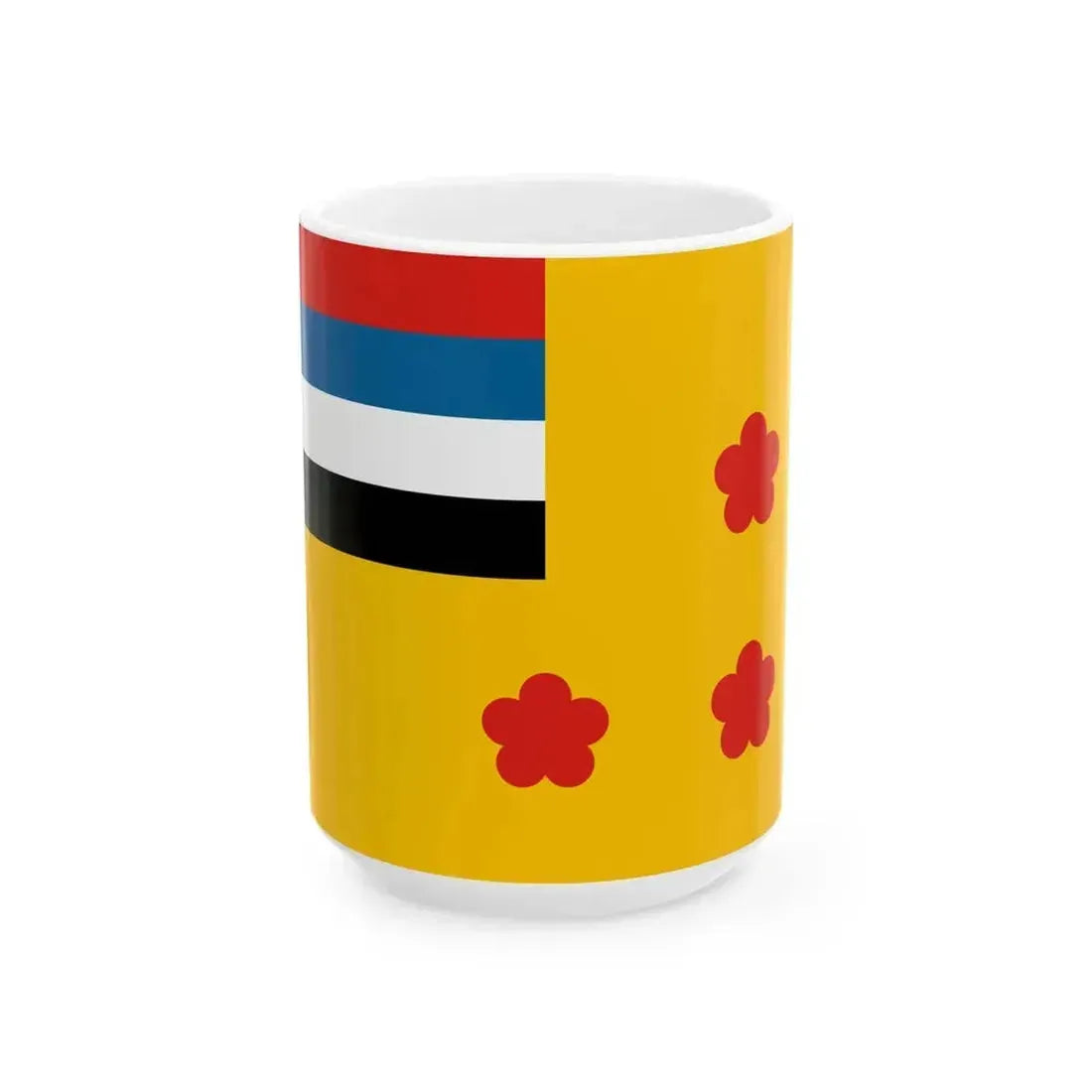 Flag of admiral of the Navy of Manchukuo (China) White Coffee Mug 15oz - Go Mug Yourself