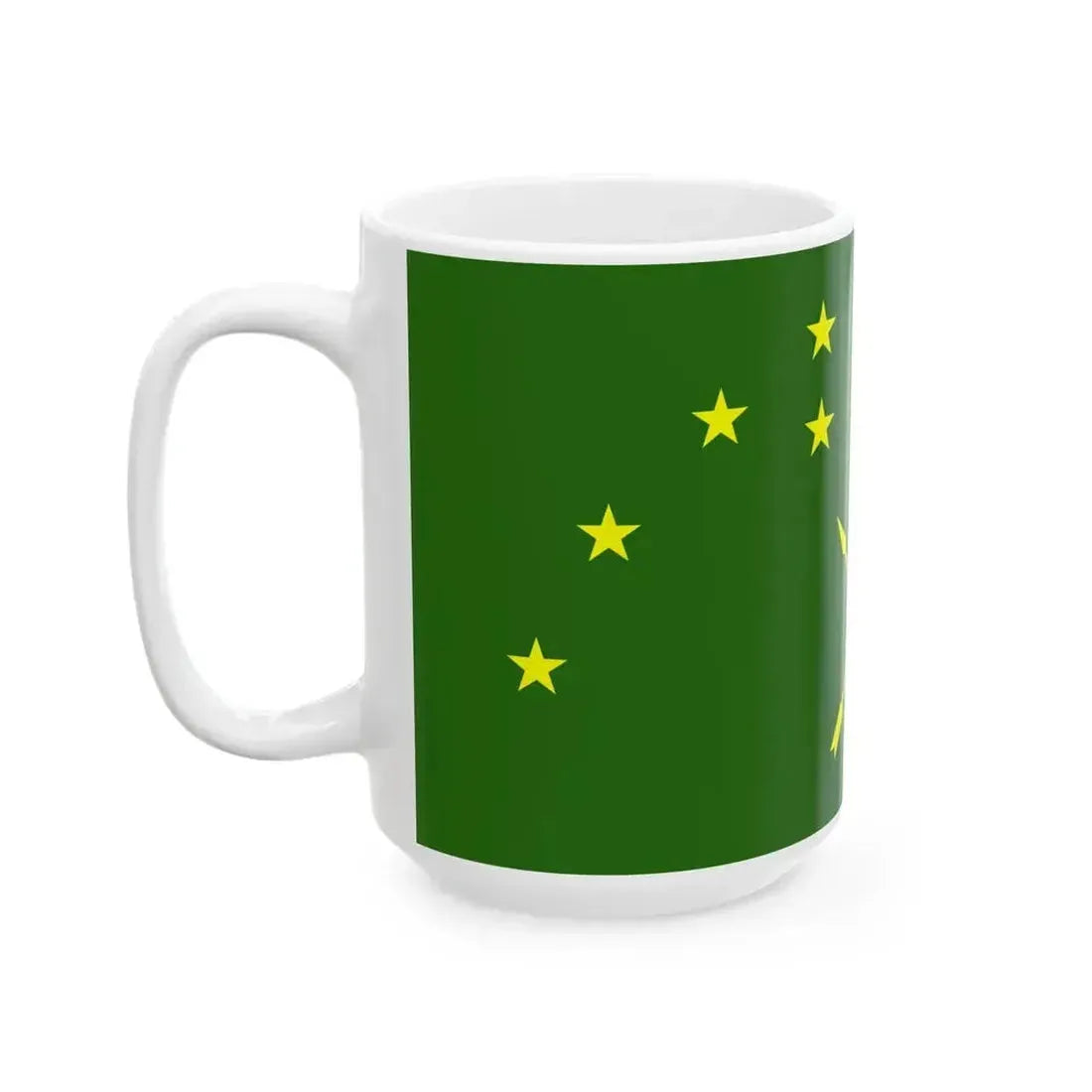 Flag of Adygea (Russia) White Coffee Mug - Go Mug Yourself