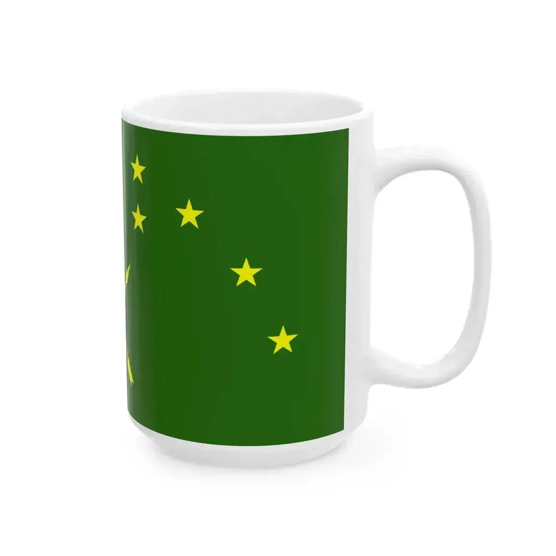 Flag of Adygea (Russia) White Coffee Mug - Go Mug Yourself