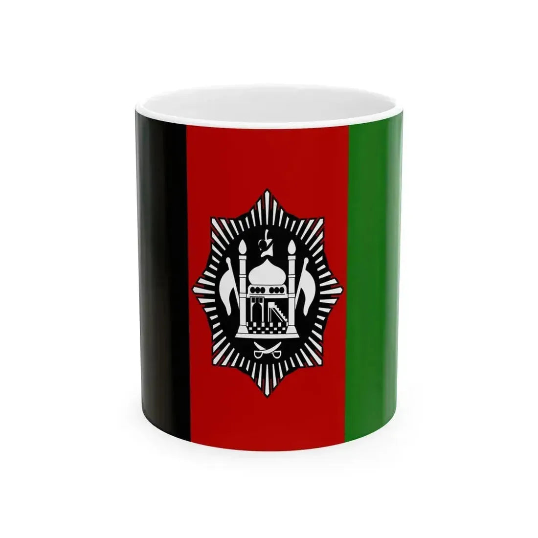Flag of Afghanistan 17 Jan 1929 - 13 Oct 1929 (Afghanistan) White Coffee Mug 11oz - Go Mug Yourself