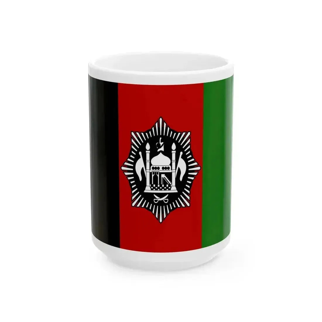 Flag of Afghanistan 17 Jan 1929 - 13 Oct 1929 (Afghanistan) White Coffee Mug 15oz - Go Mug Yourself