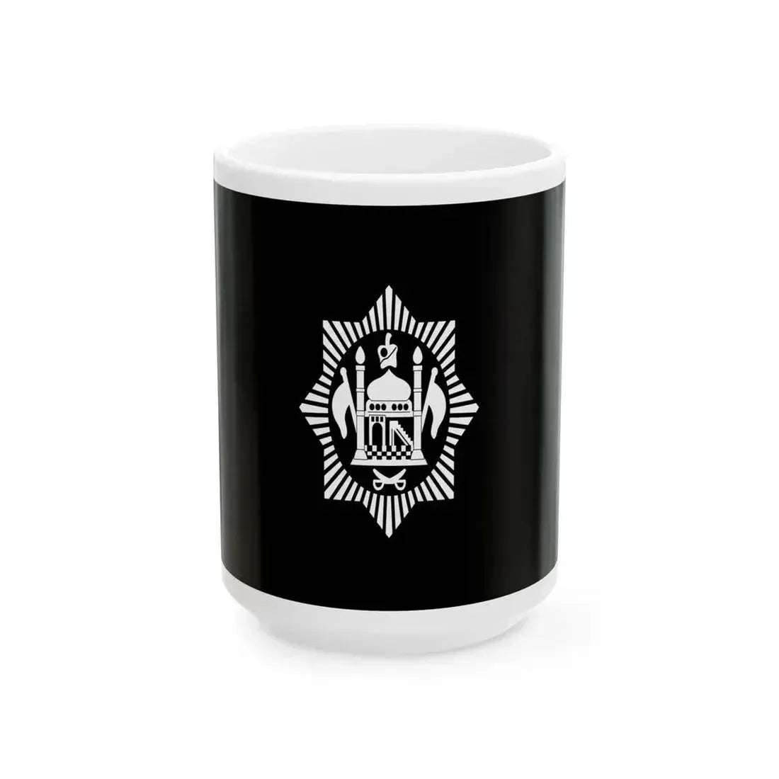 Flag of Afghanistan 1921-1926 (Afghanistan) White Coffee Mug 15oz - Go Mug Yourself