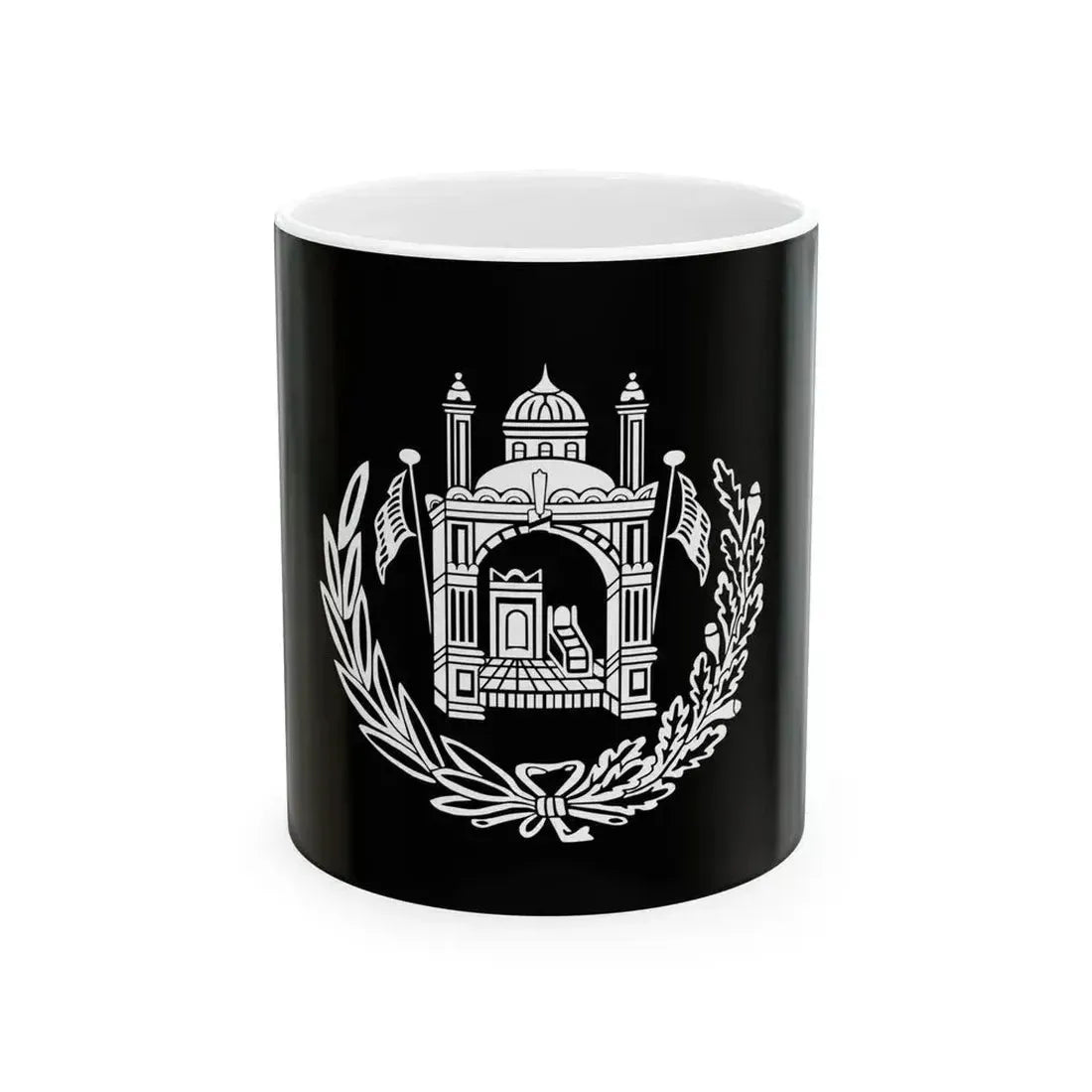 Flag of Afghanistan 1926-1928 (Afghanistan) White Coffee Mug 11oz - Go Mug Yourself