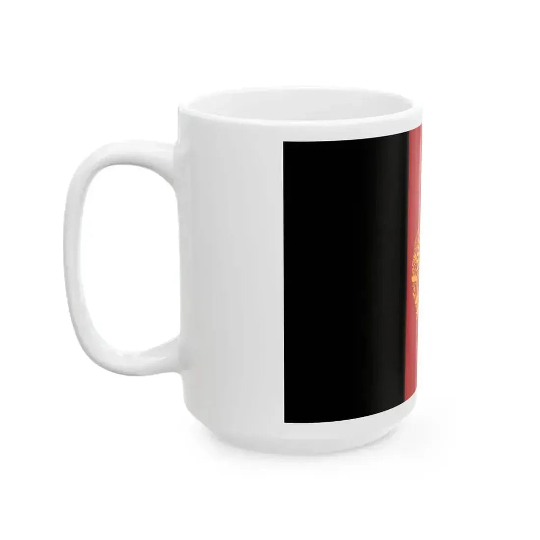 Flag of Afghanistan 1928-1929 Gold (Afghanistan) White Coffee Mug - Go Mug Yourself