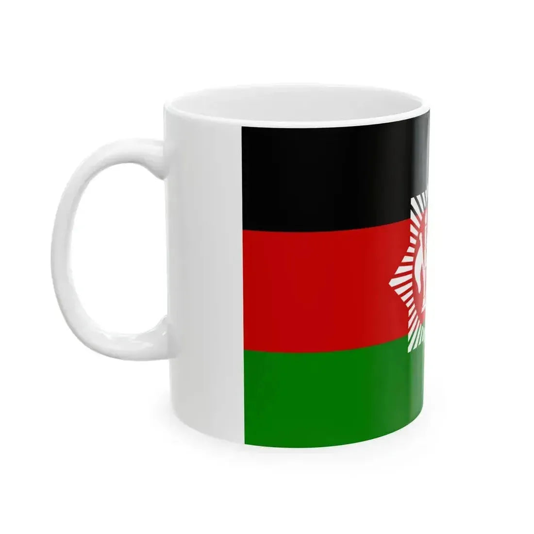 Flag of Afghanistan 1928 3-2 (Afghanistan) White Coffee Mug - Go Mug Yourself