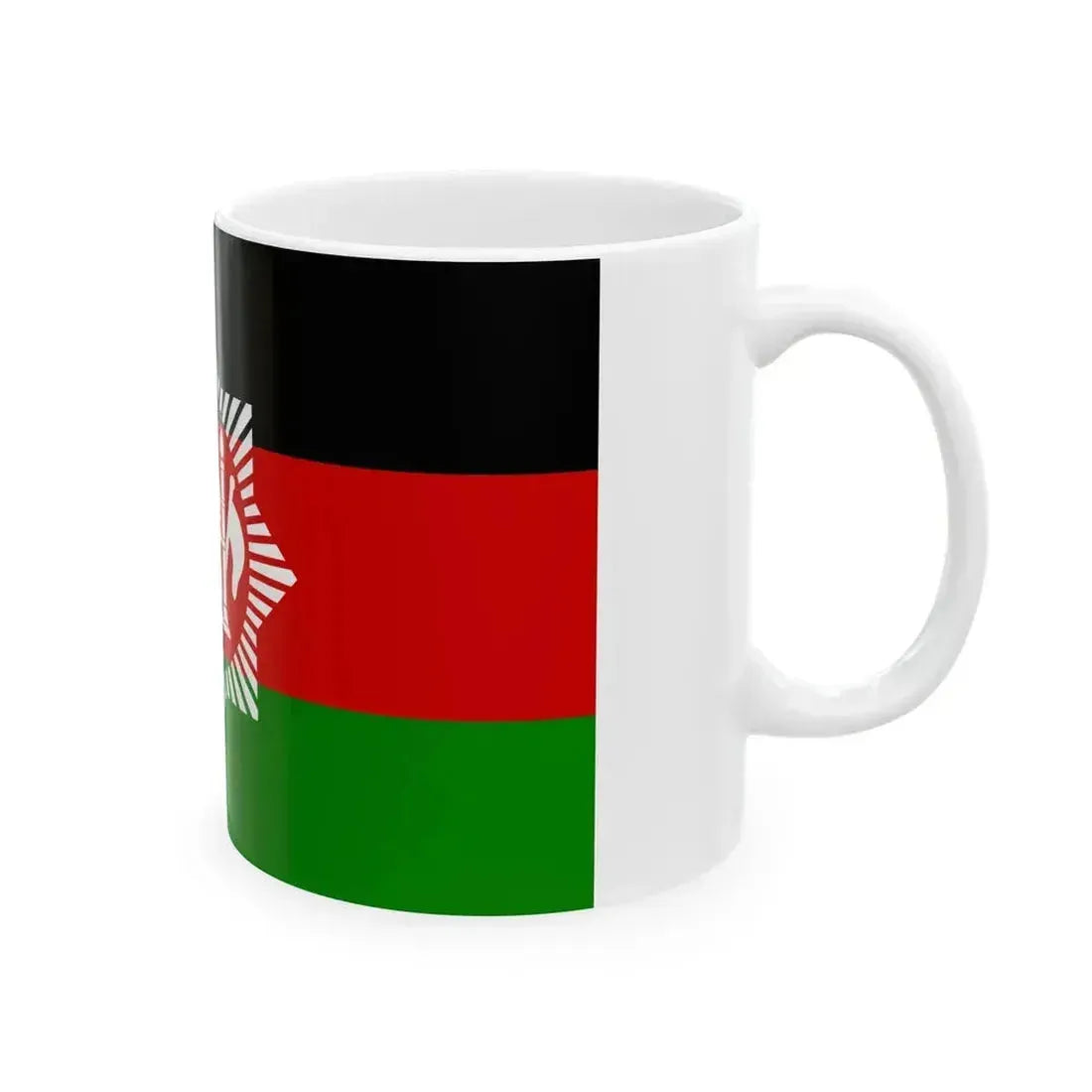 Flag of Afghanistan 1928 3-2 (Afghanistan) White Coffee Mug - Go Mug Yourself
