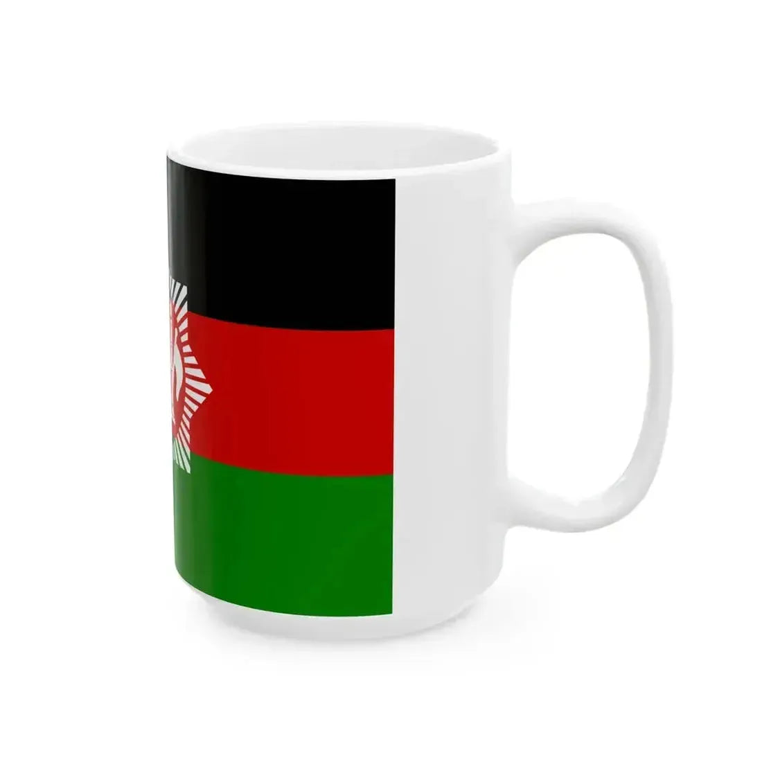 Flag of Afghanistan 1928 3-2 (Afghanistan) White Coffee Mug - Go Mug Yourself
