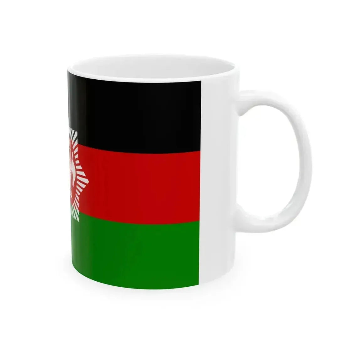 Flag of Afghanistan 1928 (Afghanistan) White Coffee Mug - Go Mug Yourself