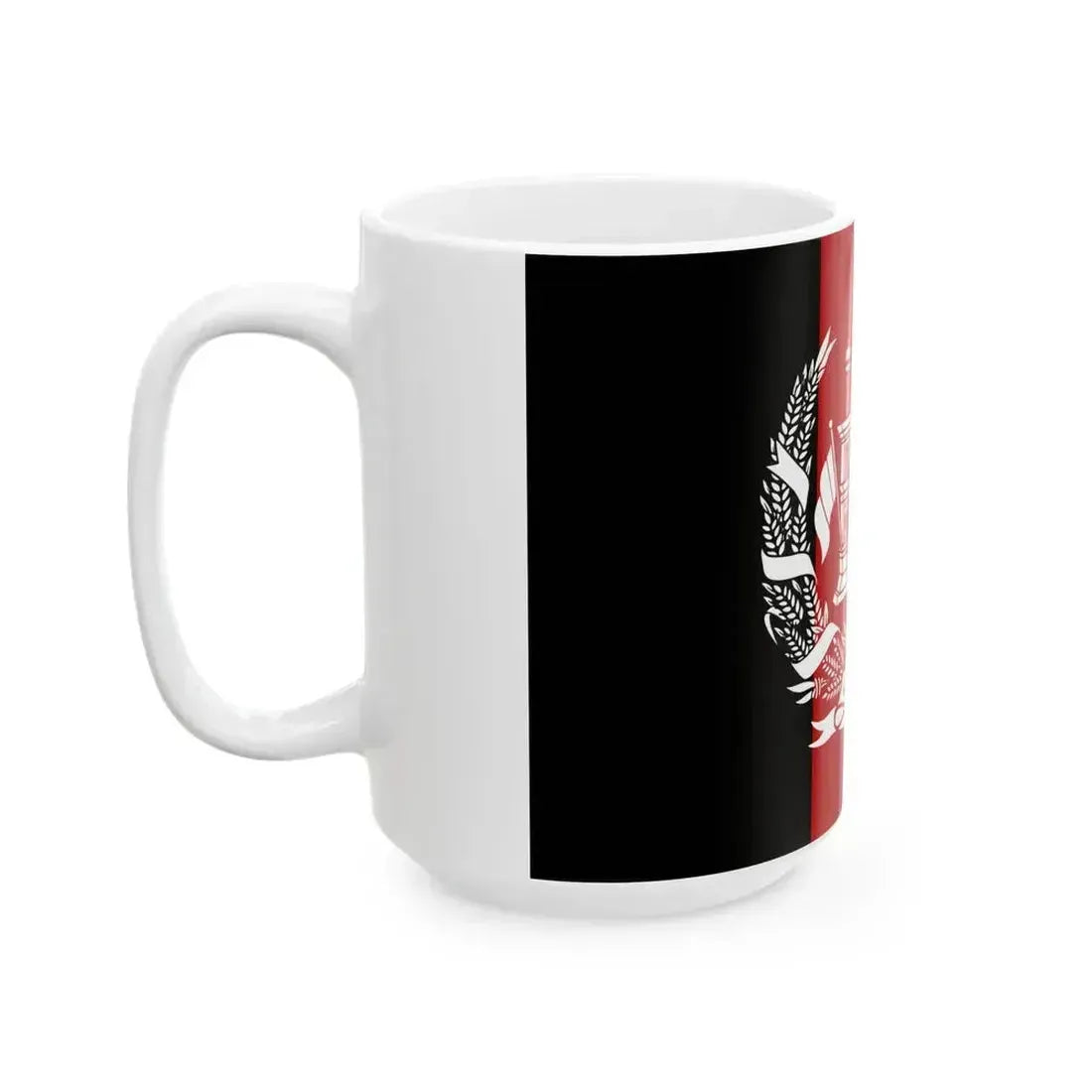 Flag of Afghanistan 1931-1973 (Afghanistan) White Coffee Mug - Go Mug Yourself