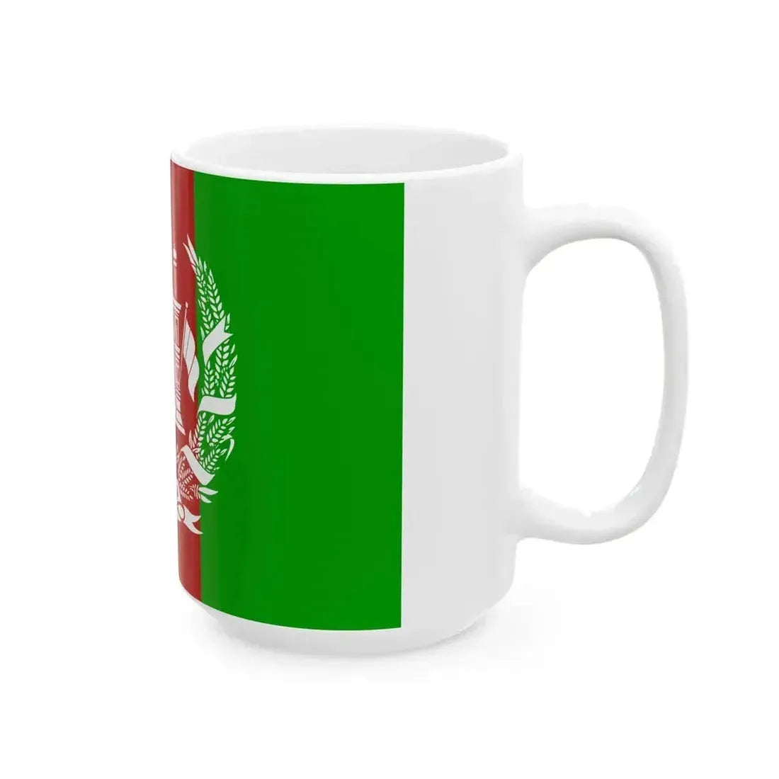 Flag of Afghanistan 1931-1973 (Afghanistan) White Coffee Mug - Go Mug Yourself