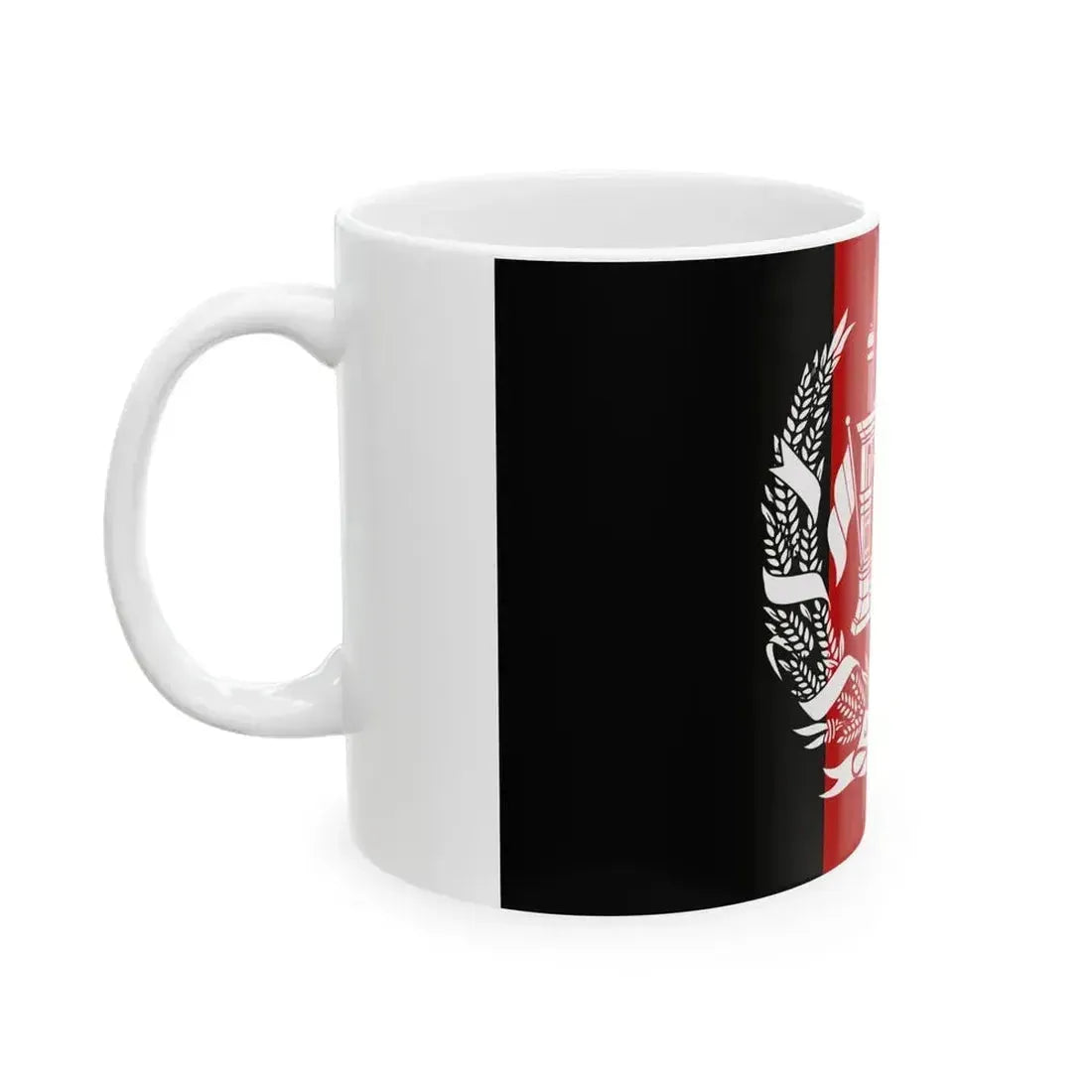 Flag of Afghanistan 1973-1974 (Afghanistan) White Coffee Mug - Go Mug Yourself