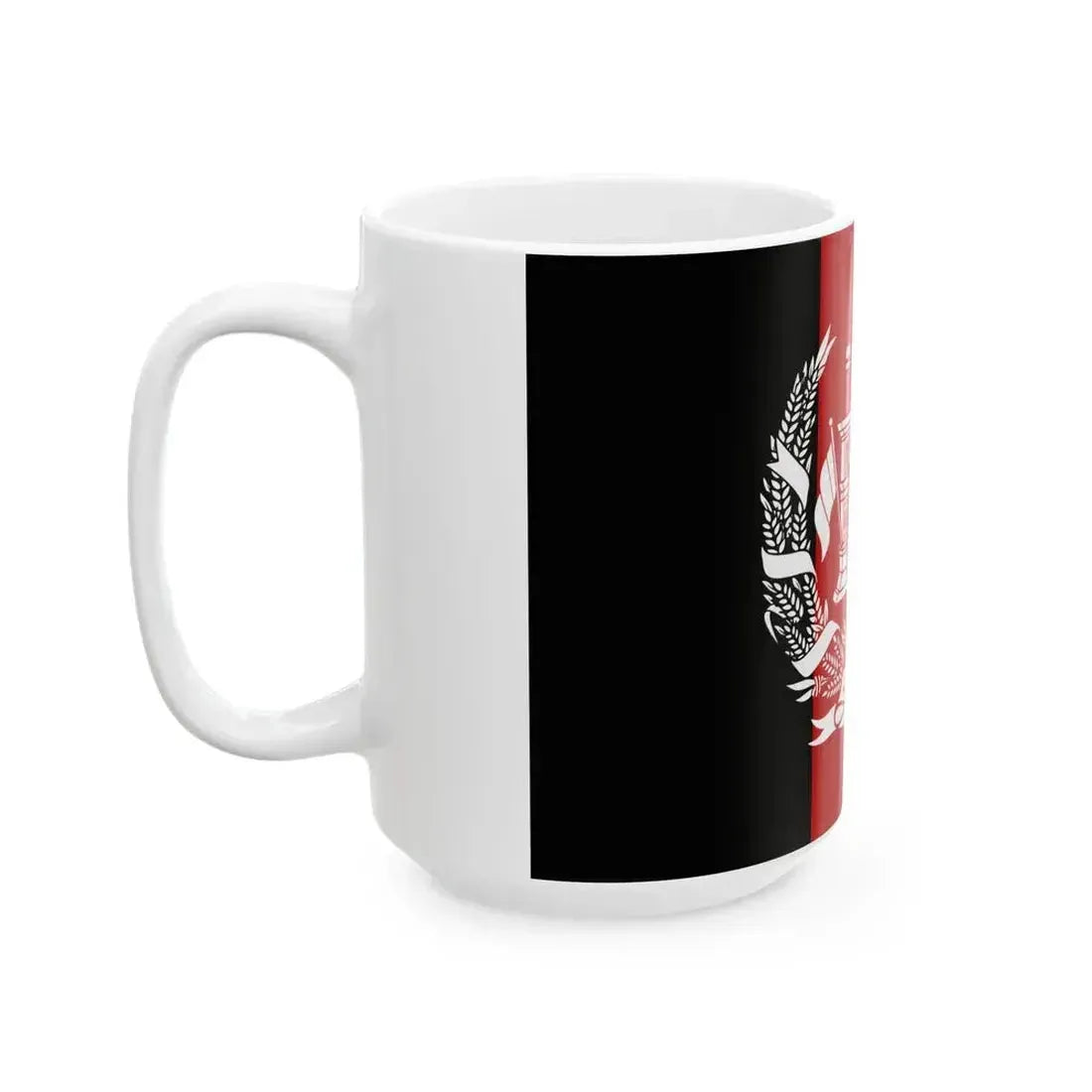 Flag of Afghanistan 1973-1974 (Afghanistan) White Coffee Mug - Go Mug Yourself