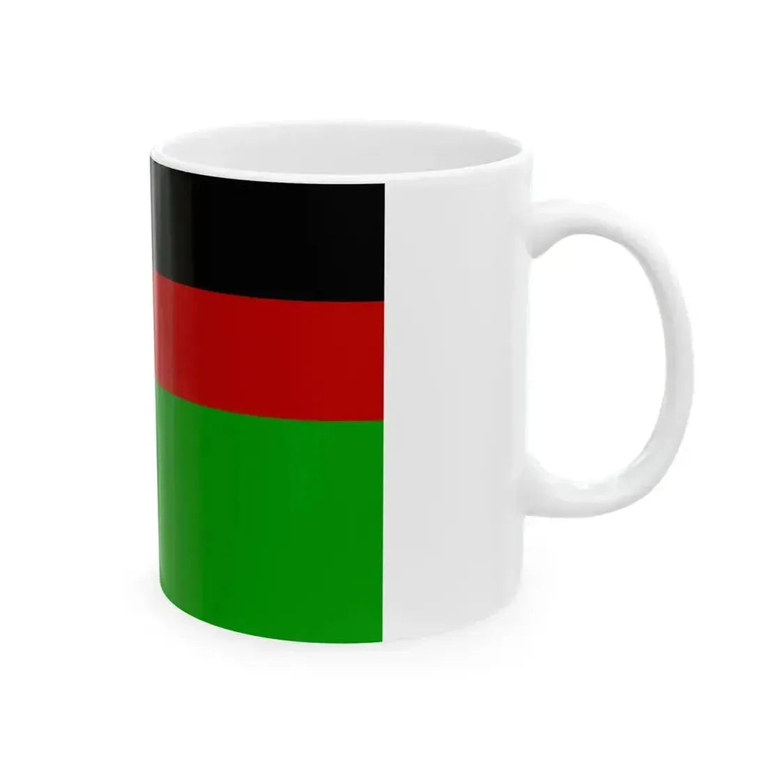 Flag of Afghanistan 1974-1978 (Afghanistan) White Coffee Mug - Go Mug Yourself