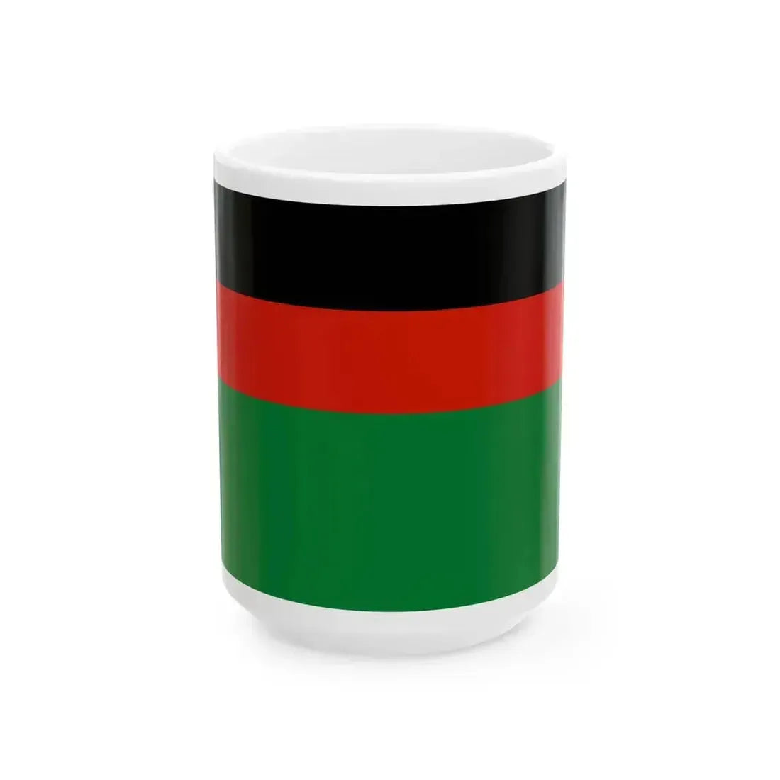 Flag of Afghanistan 1978 (Afghanistan) White Coffee Mug 15oz - Go Mug Yourself