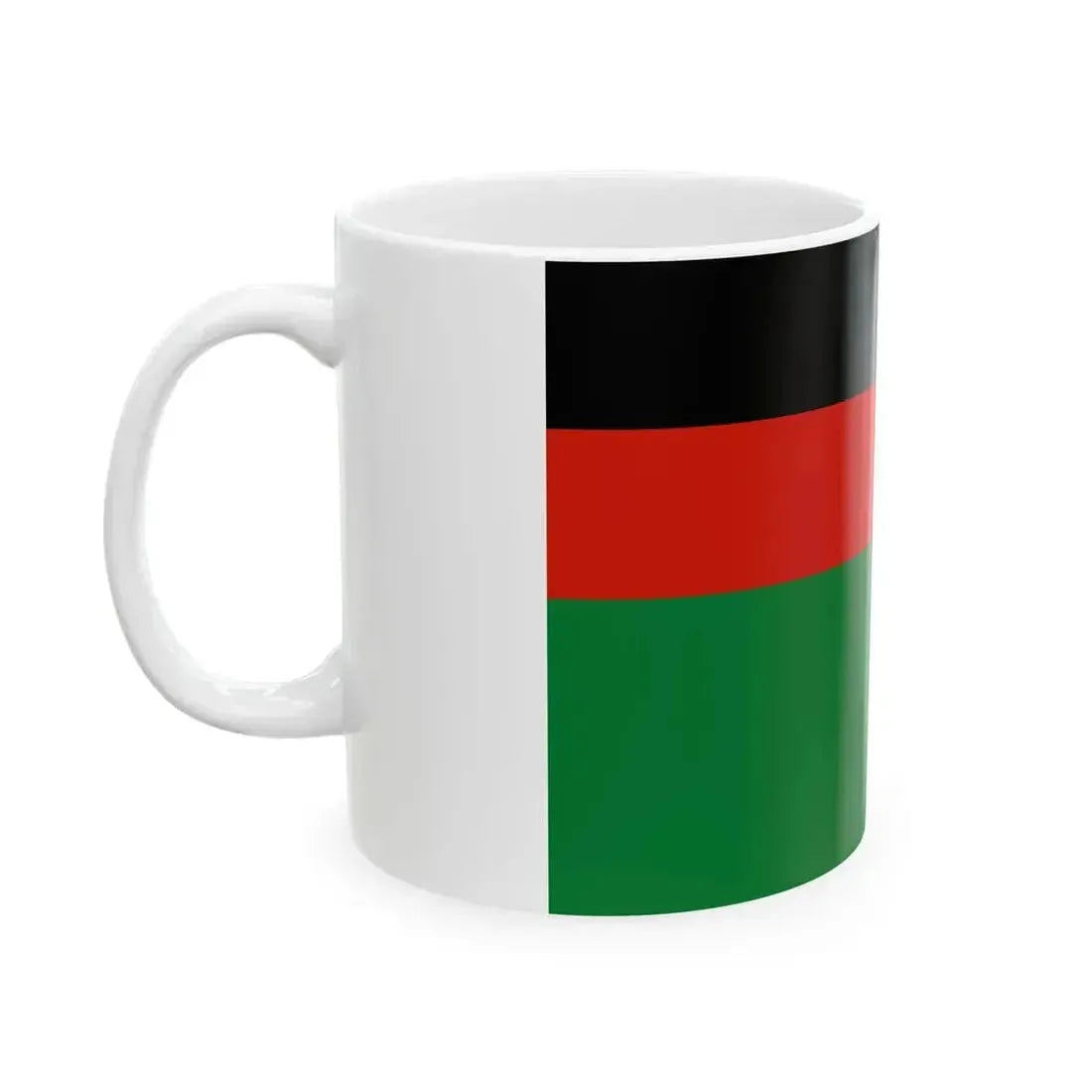 Flag of Afghanistan 1978 (Afghanistan) White Coffee Mug - Go Mug Yourself