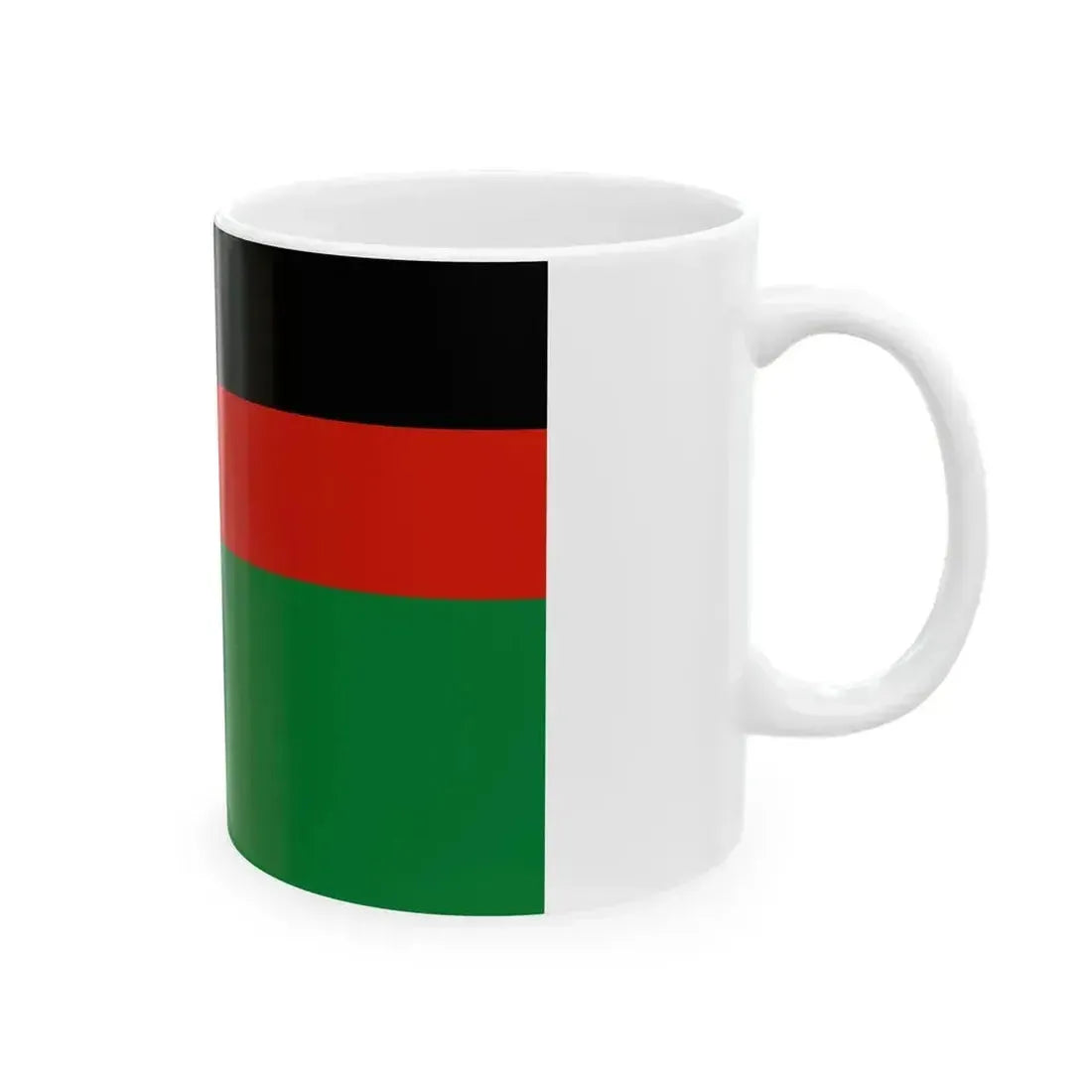 Flag of Afghanistan 1978 (Afghanistan) White Coffee Mug - Go Mug Yourself