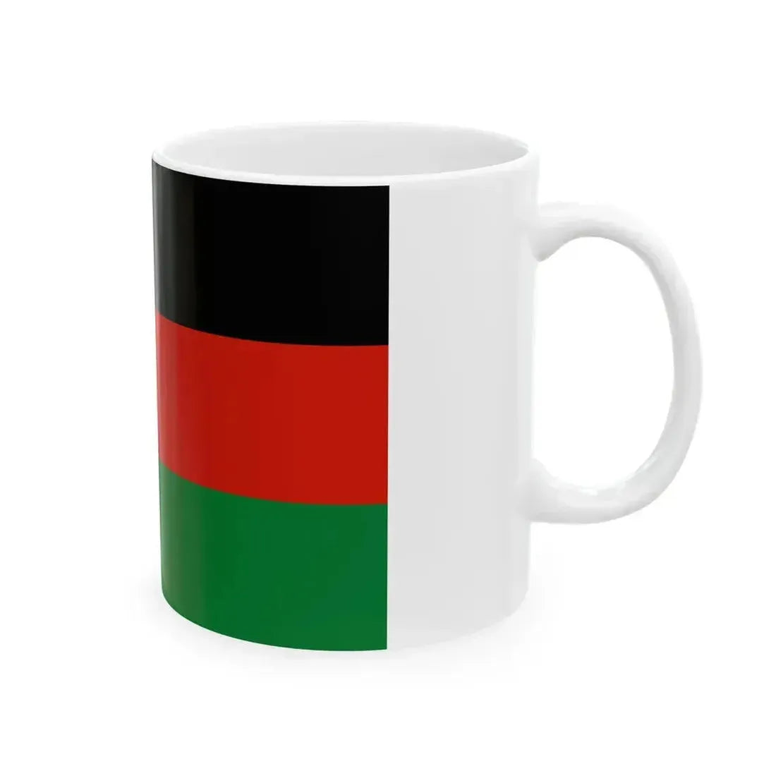 Flag of Afghanistan 1980-1987 3-2 (Afghanistan) White Coffee Mug - Go Mug Yourself