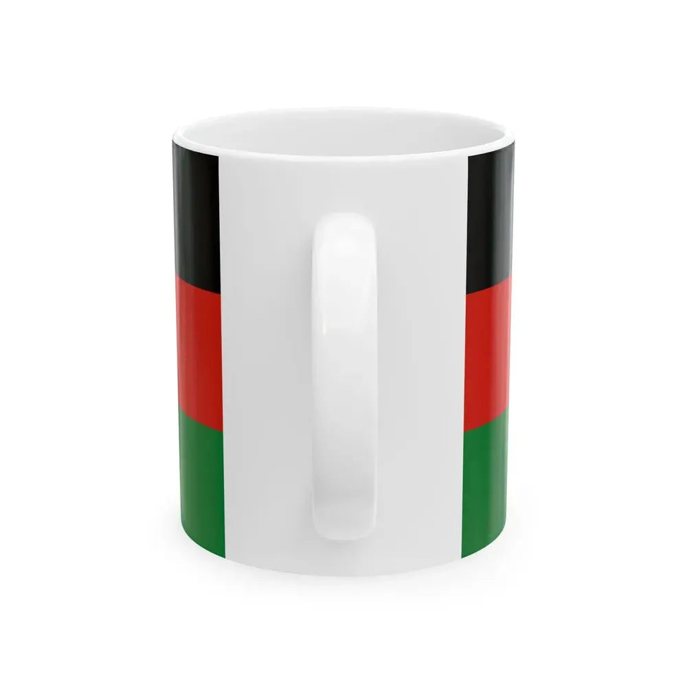 Flag of Afghanistan 1980-1992 Without Emblem (Afghanistan) White Coffee Mug - Go Mug Yourself