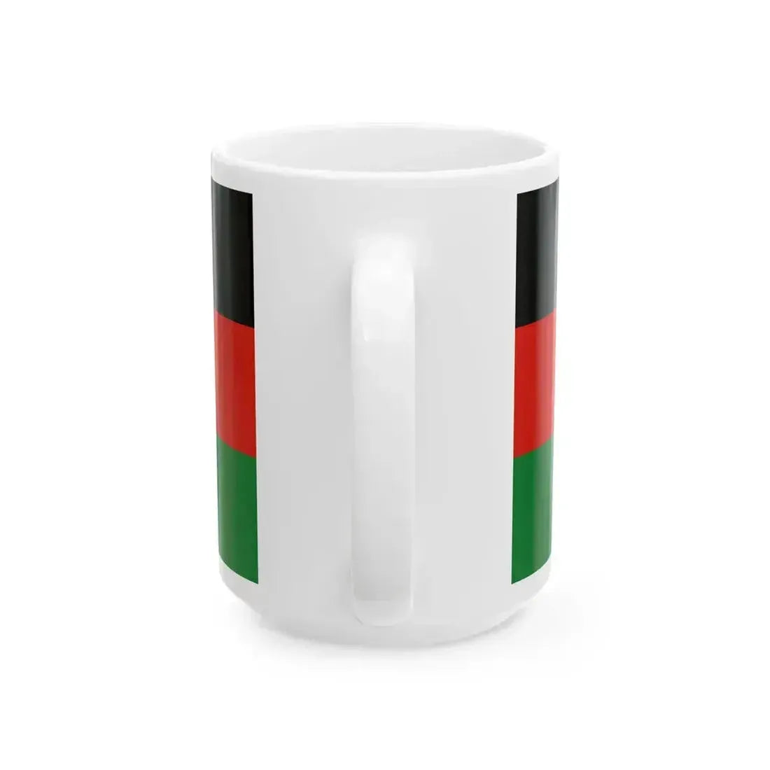 Flag of Afghanistan 1980-1992 Without Emblem (Afghanistan) White Coffee Mug - Go Mug Yourself