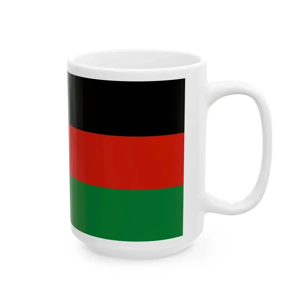 Flag of Afghanistan 1980-1992 Without Emblem (Afghanistan) White Coffee Mug - Go Mug Yourself