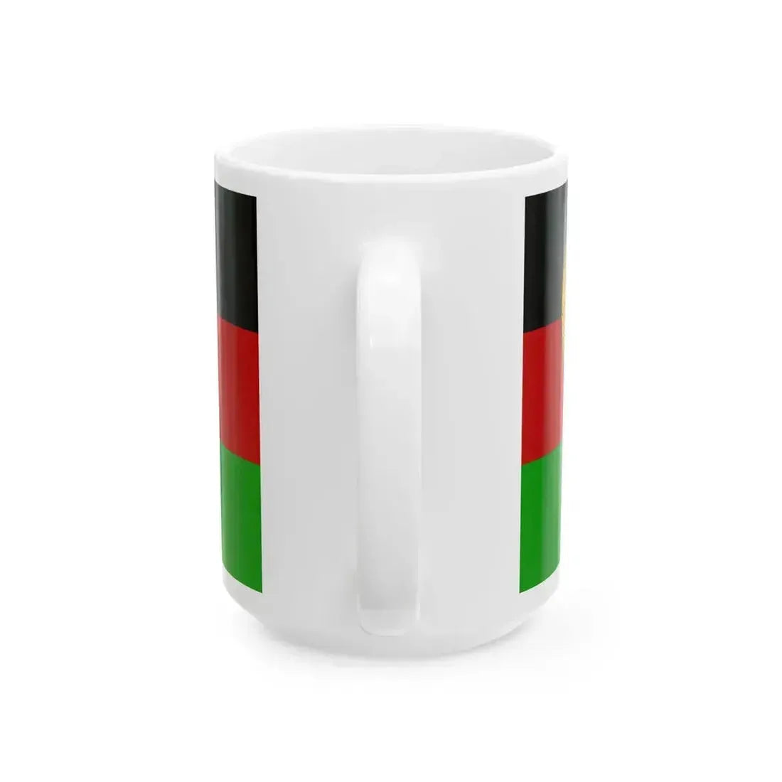 Flag of Afghanistan 1980 (Afghanistan) White Coffee Mug - Go Mug Yourself