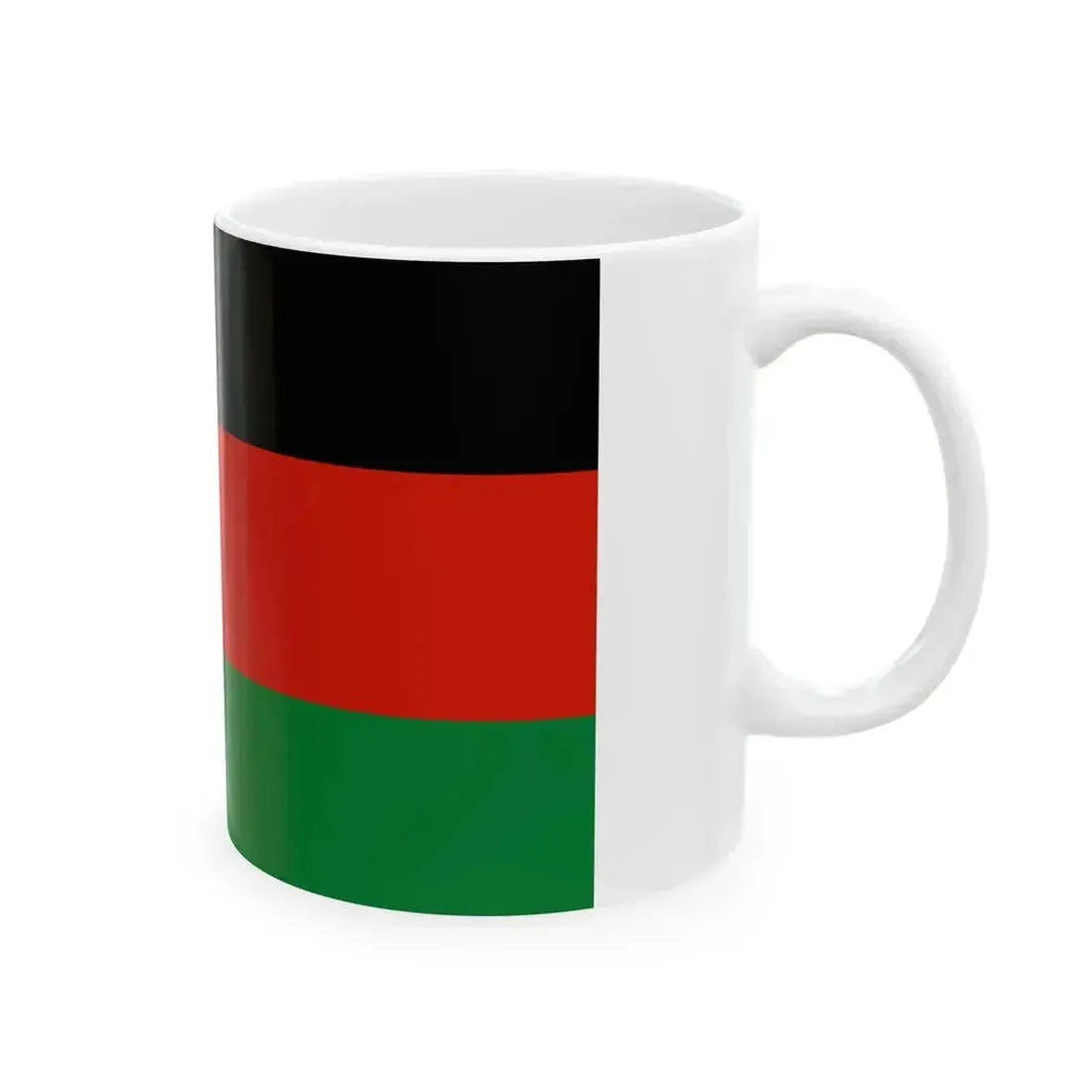 Flag of Afghanistan 1987-1992 3-2 (Afghanistan) White Coffee Mug - Go Mug Yourself
