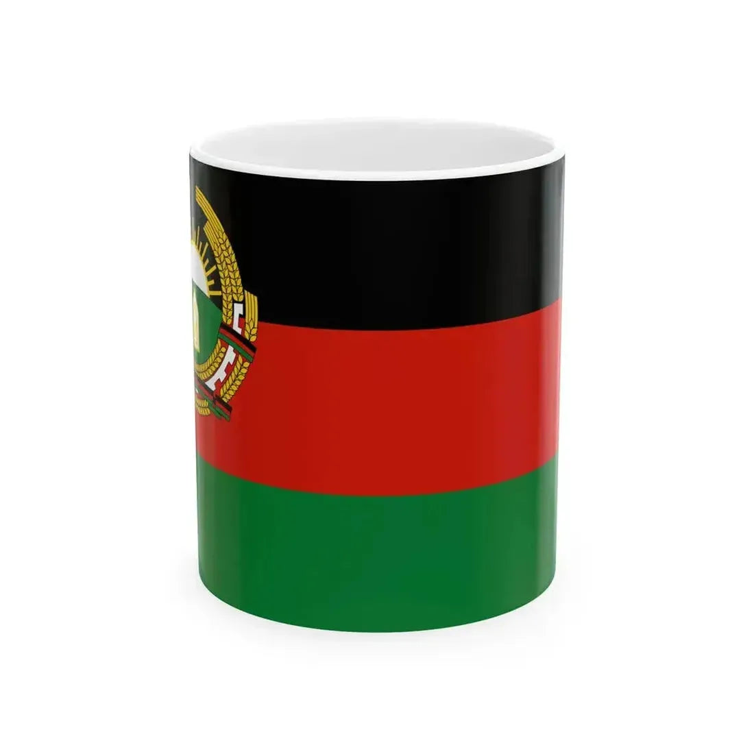 Flag of Afghanistan 1987-1992 (Afghanistan) White Coffee Mug 11oz - Go Mug Yourself