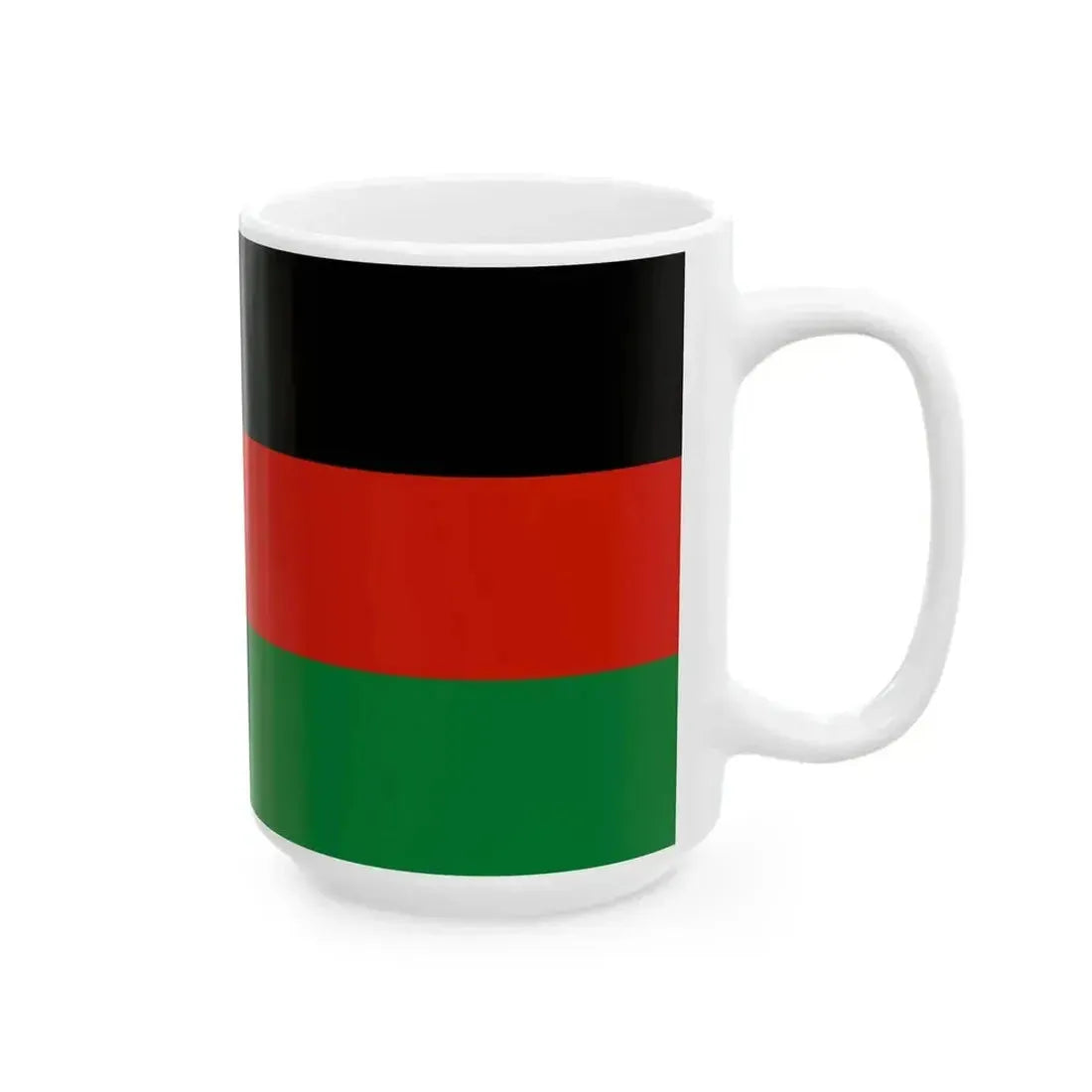 Flag of Afghanistan 1987-1992 (Afghanistan) White Coffee Mug - Go Mug Yourself