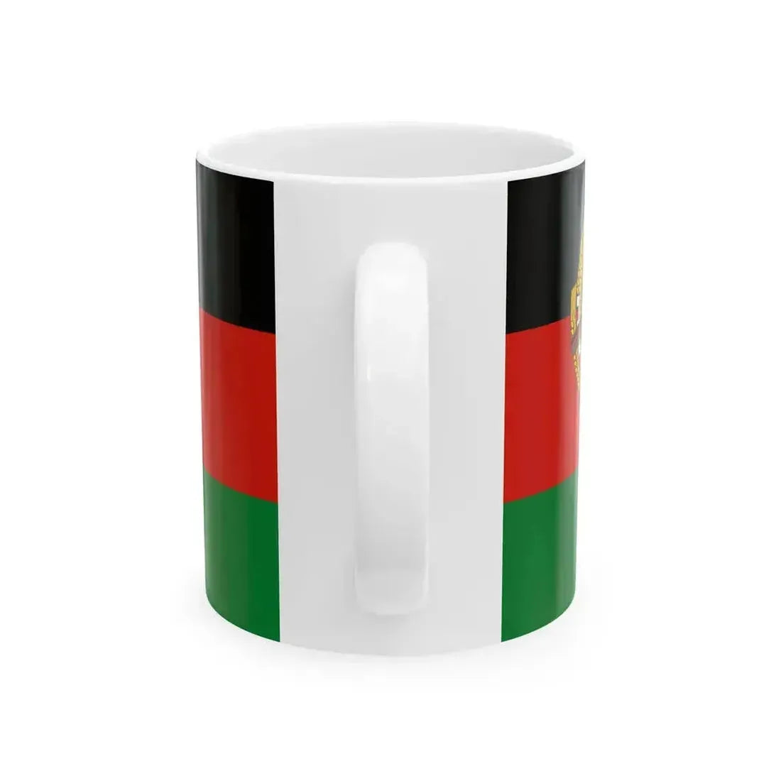 Flag of Afghanistan 1987-1992 (Afghanistan) White Coffee Mug - Go Mug Yourself