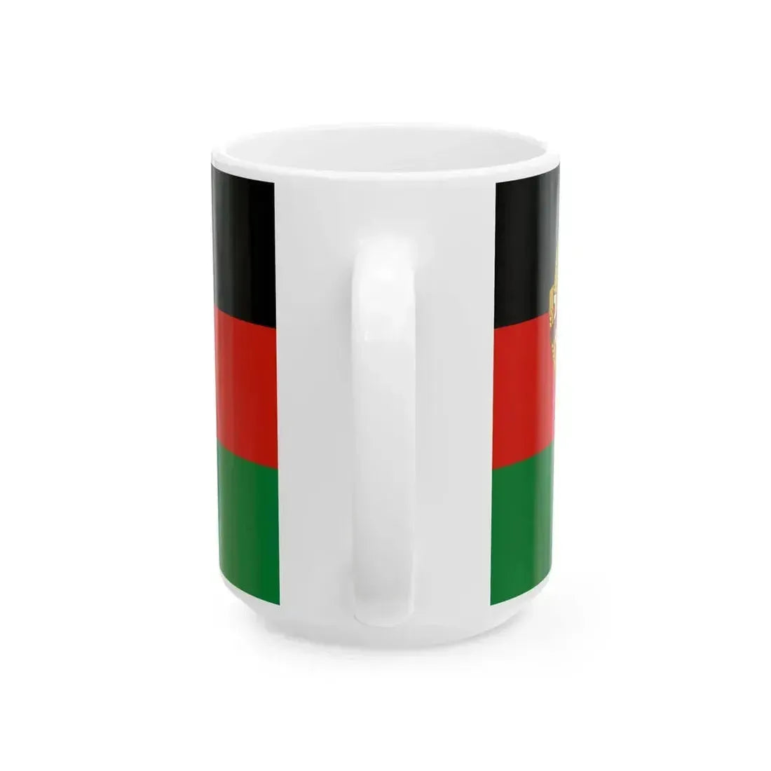 Flag of Afghanistan 1987-1992 (Afghanistan) White Coffee Mug - Go Mug Yourself