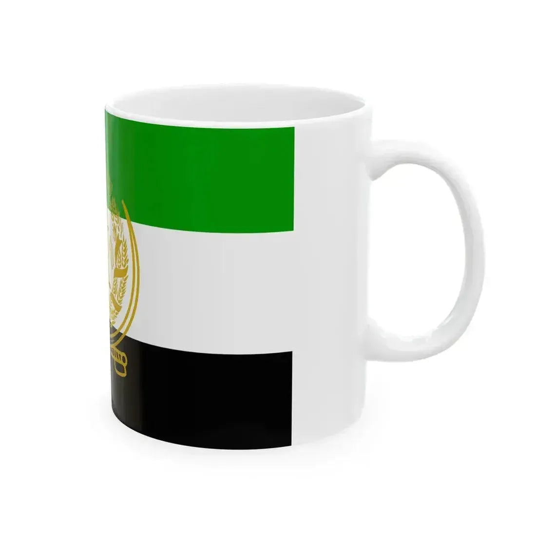 Flag of Afghanistan 1992-2001 3-2 (Afghanistan) White Coffee Mug - Go Mug Yourself