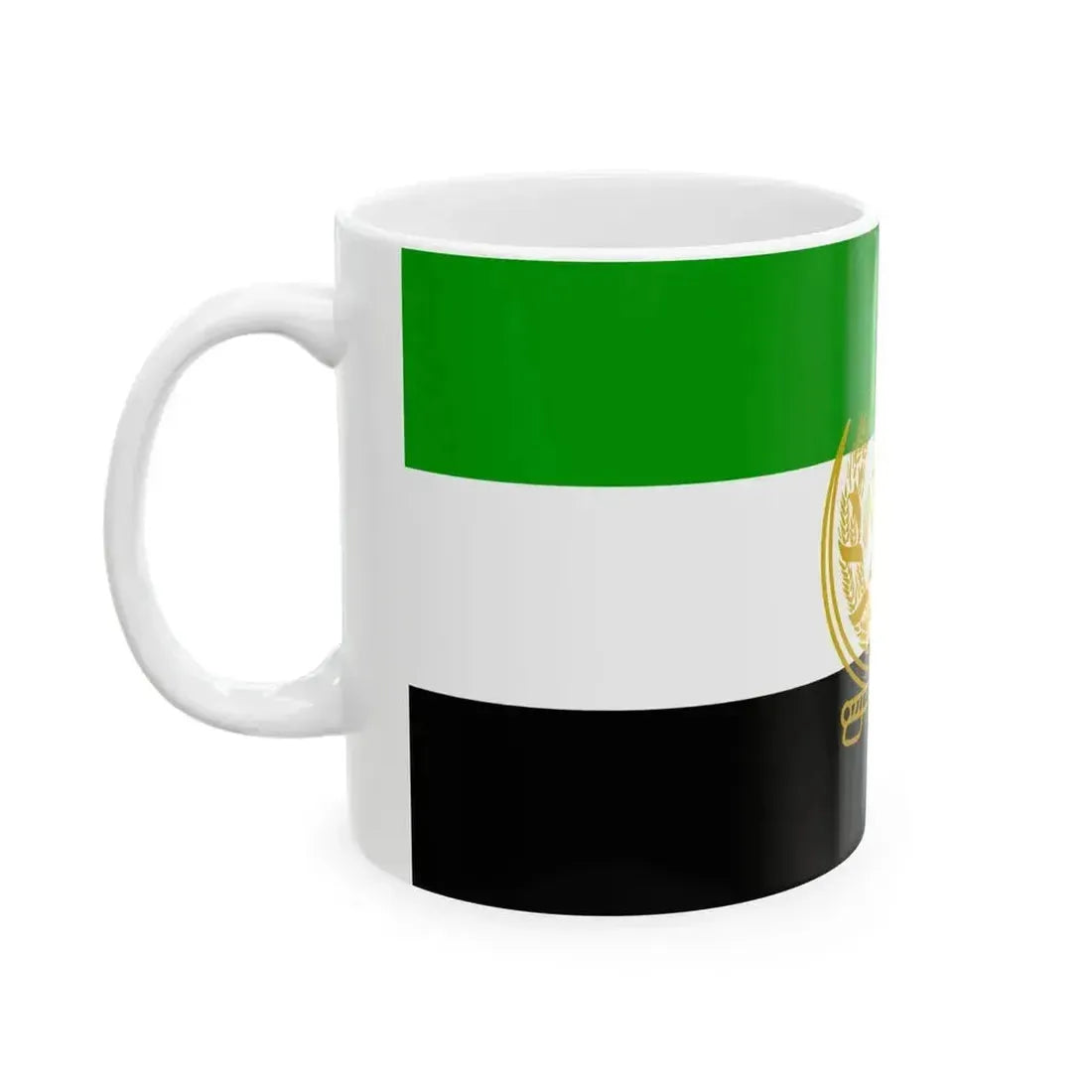 Flag of Afghanistan 1992-2001 (Afghanistan) White Coffee Mug - Go Mug Yourself