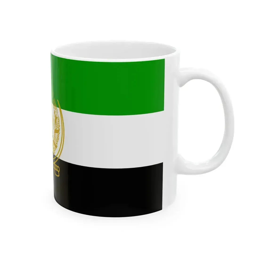 Flag of Afghanistan 1992 to 2001 - White Coffee Mug - Go Mug Yourself