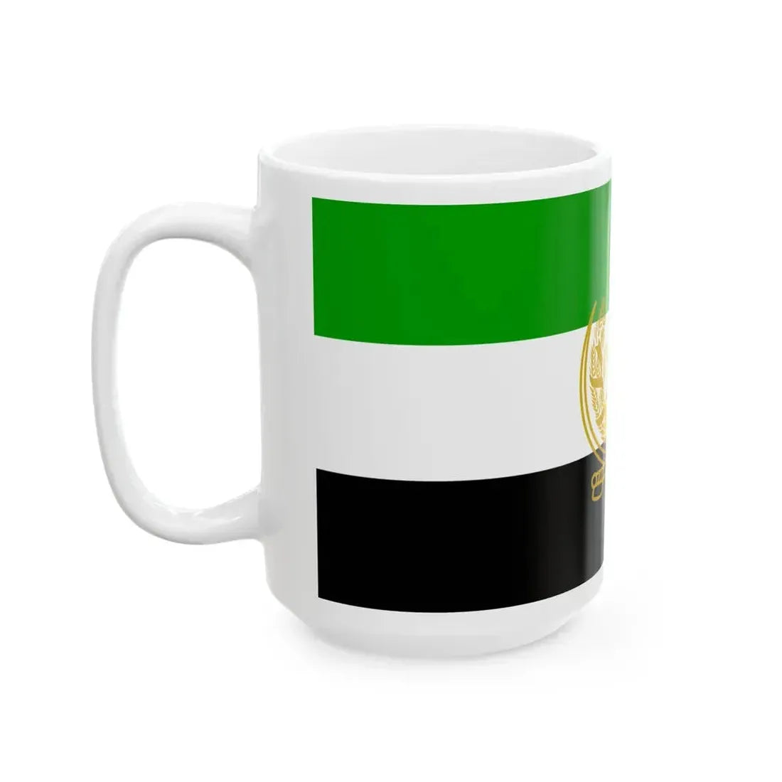 Flag of Afghanistan 1992 to 2001 - White Coffee Mug - Go Mug Yourself