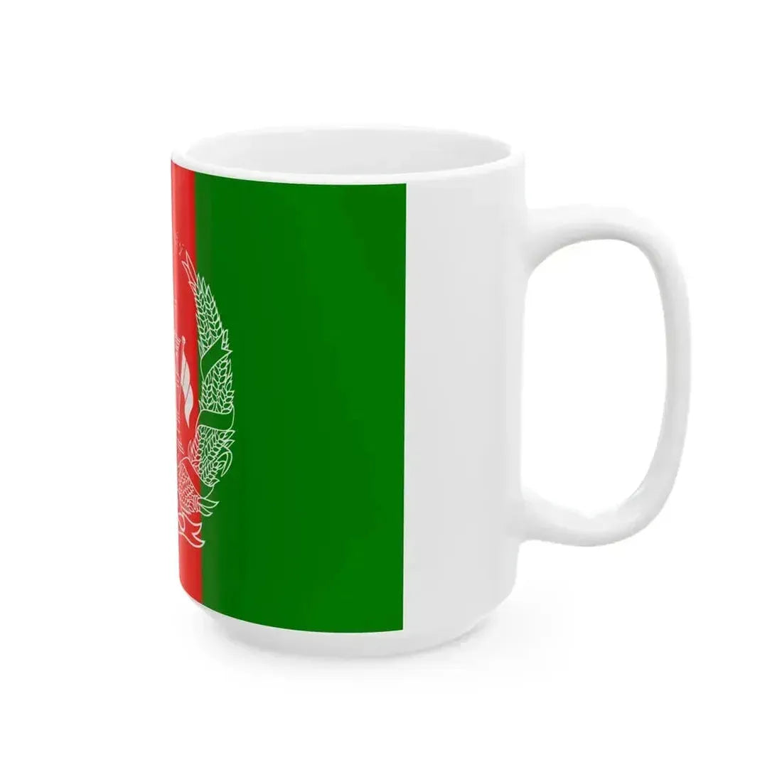 Flag of Afghanistan 2 (Afghanistan) White Coffee Mug - Go Mug Yourself