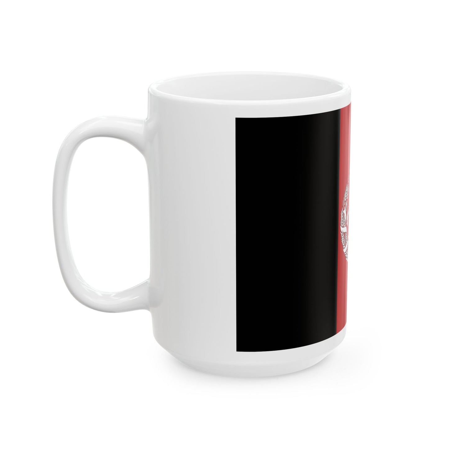 Flag of Afghanistan 2002-2004 3-2 (Afghanistan) White Coffee Mug-Go Mug Yourself