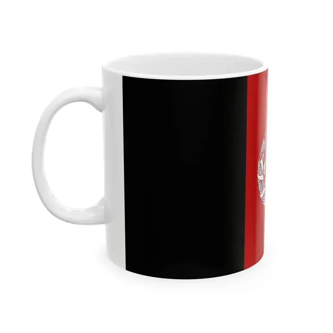 Flag of Afghanistan 2002-2004 (Afghanistan) White Coffee Mug - Go Mug Yourself