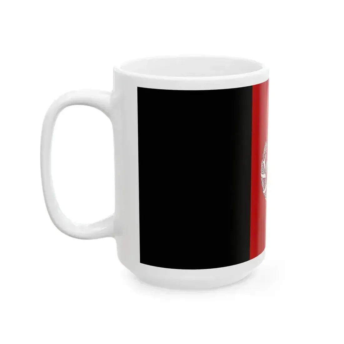 Flag of Afghanistan 2002-2004 (Afghanistan) White Coffee Mug - Go Mug Yourself