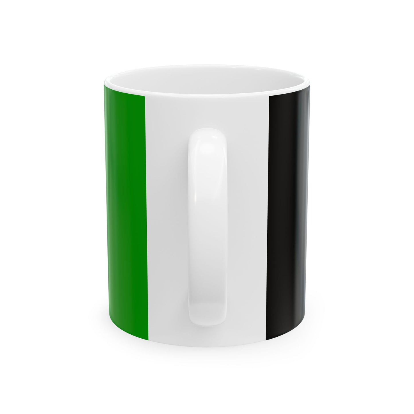 Flag of Afghanistan 2002-2004 variant with golden arms (Afghanistan) White Coffee Mug-Go Mug Yourself