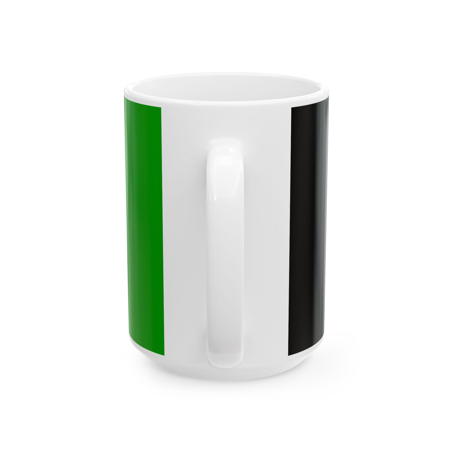 Flag of Afghanistan 2002-2004 variant with golden arms (Afghanistan) White Coffee Mug-Go Mug Yourself