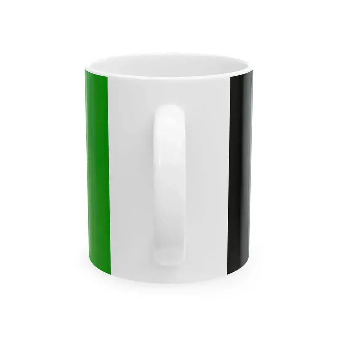 Flag of Afghanistan 2002-2004 variant without arms (Afghanistan) White Coffee Mug - Go Mug Yourself
